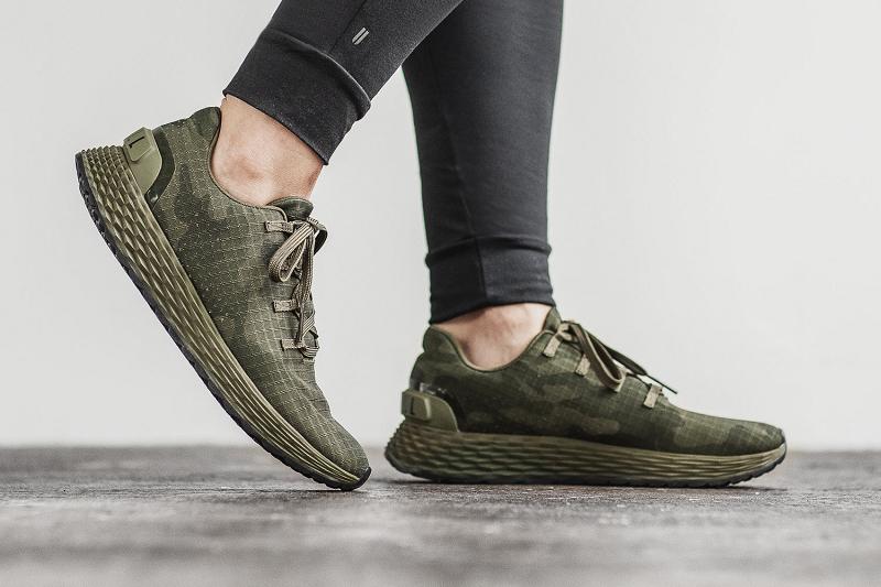 Nobull Dark Forest Camo Ripstop Runner Women's Running Shoes Olive | USA Y1786X